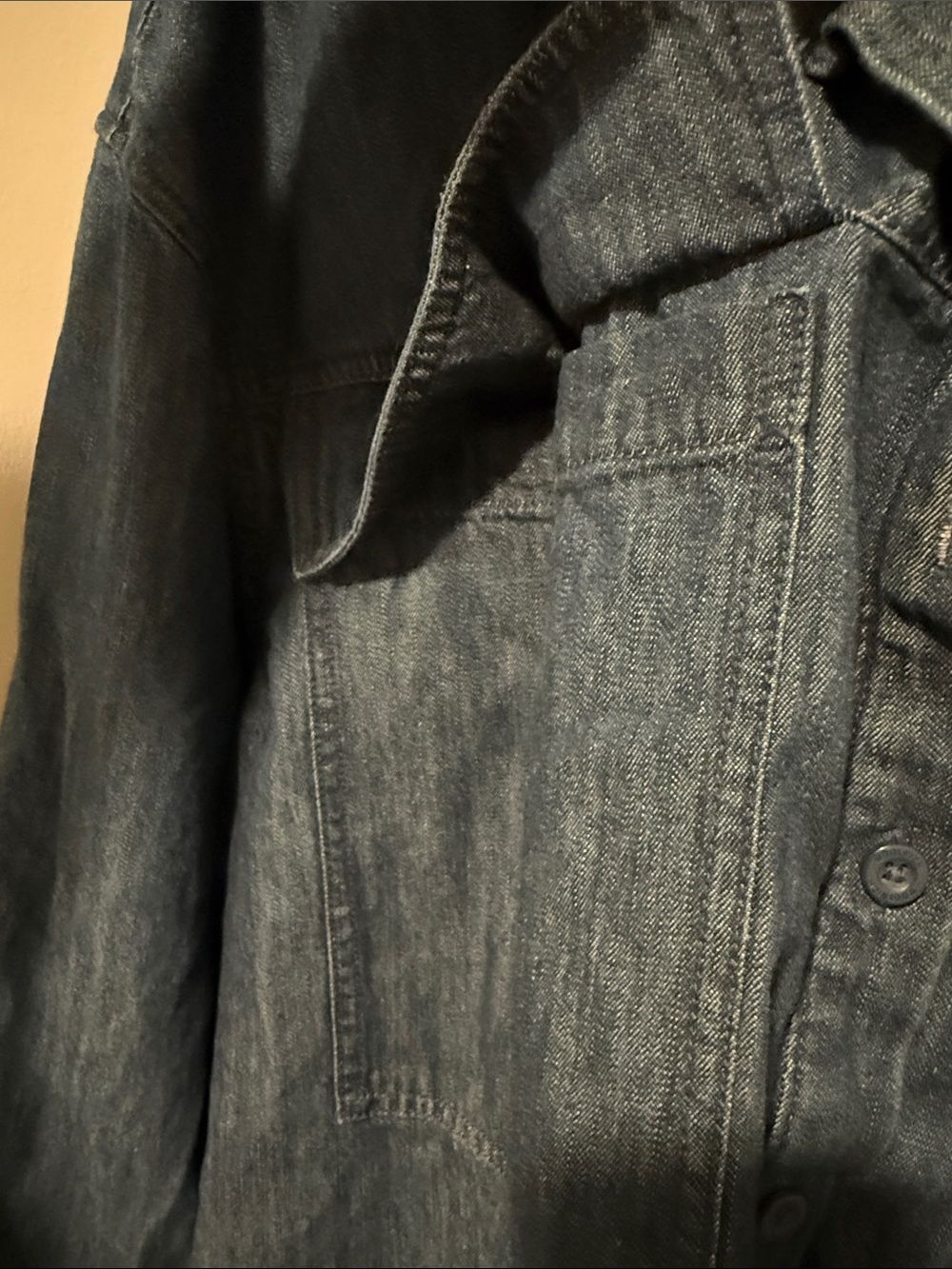 Woolrich Indigo Denim Button-Down Shirt - Picture 5 of 9